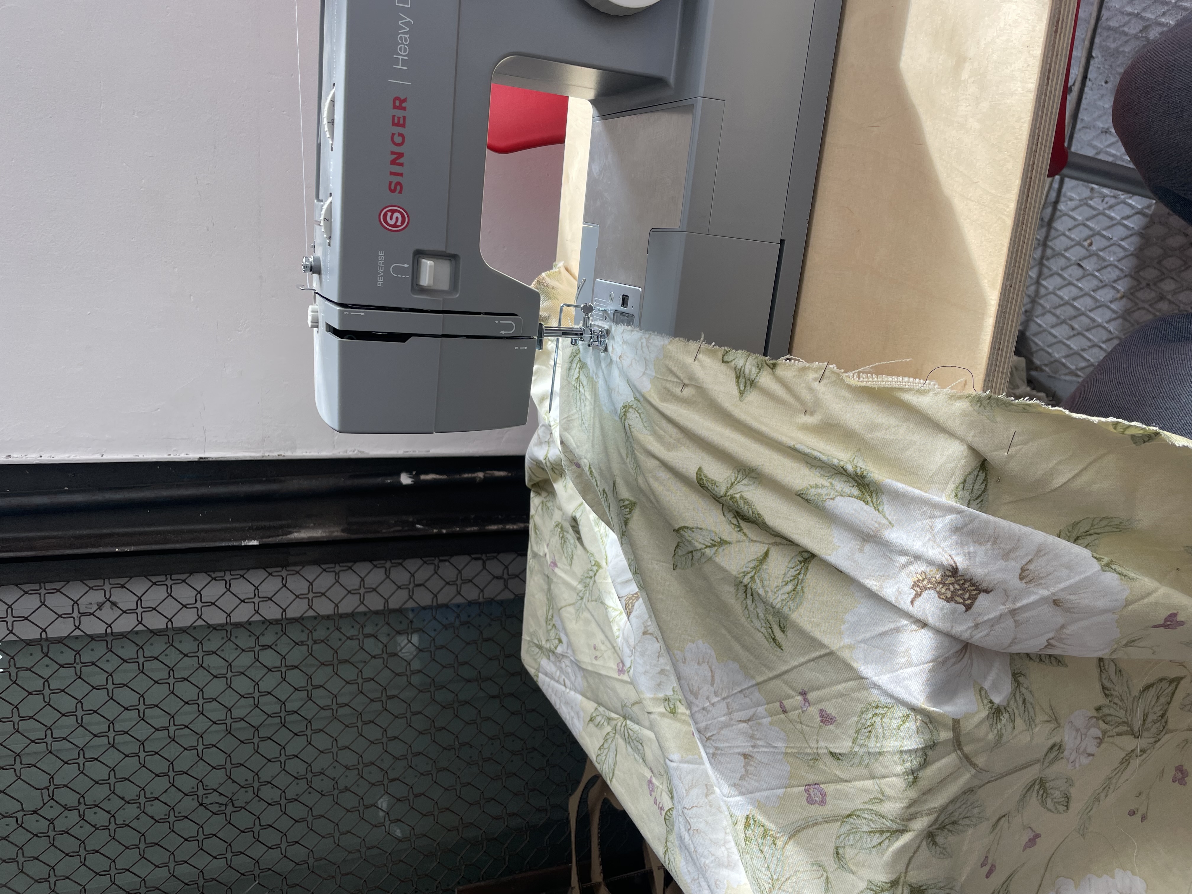 Sewing the panels
