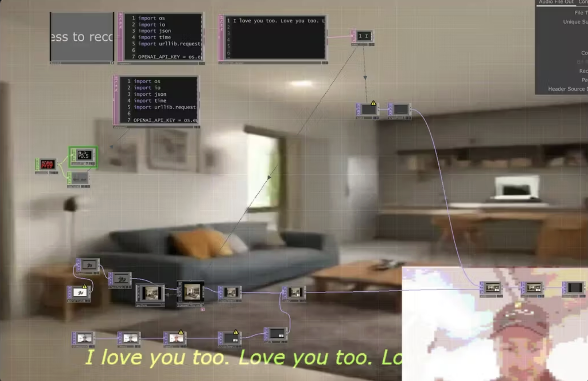 TouchDesigner projection setup