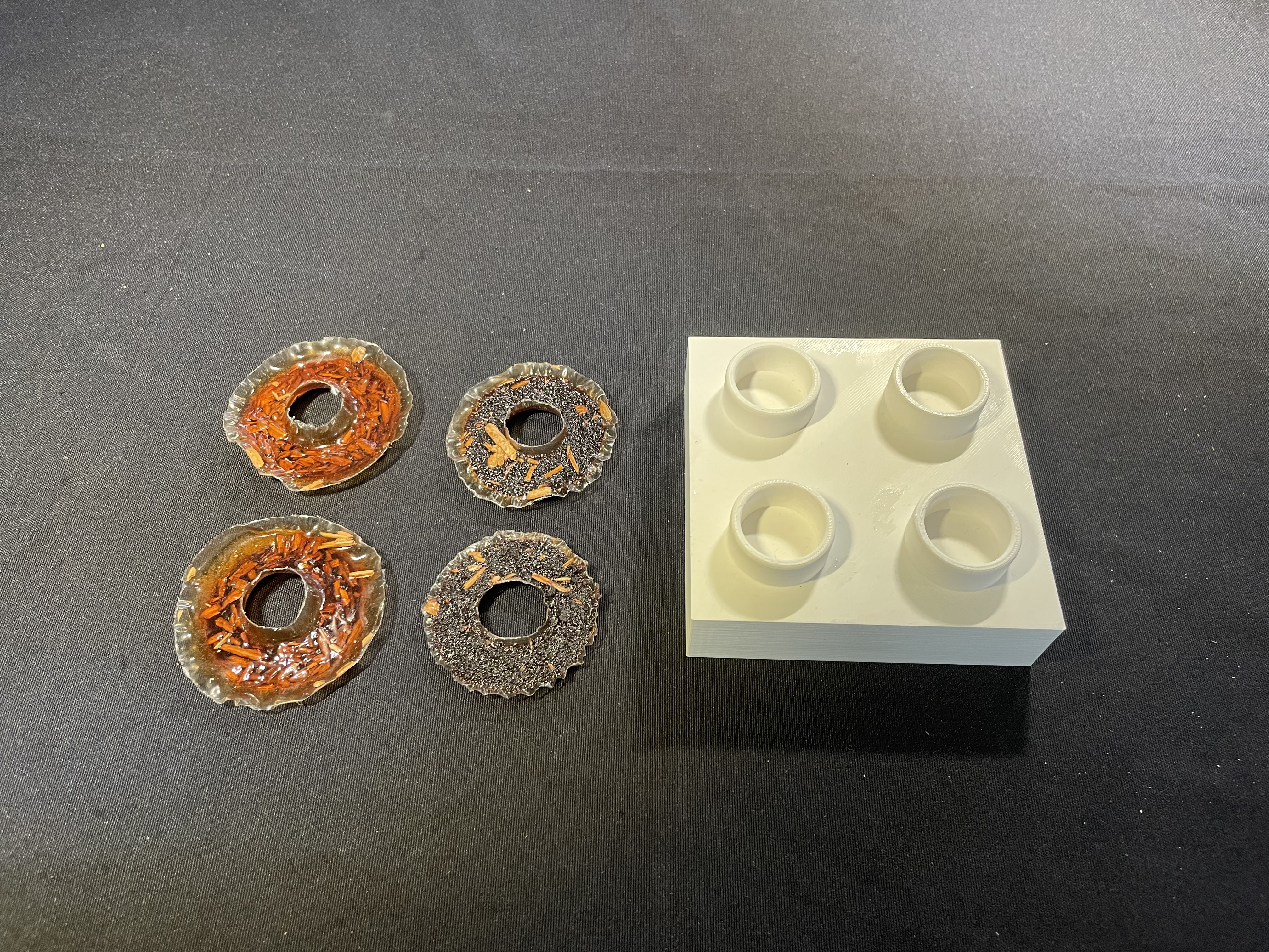 Biomaterial casting results