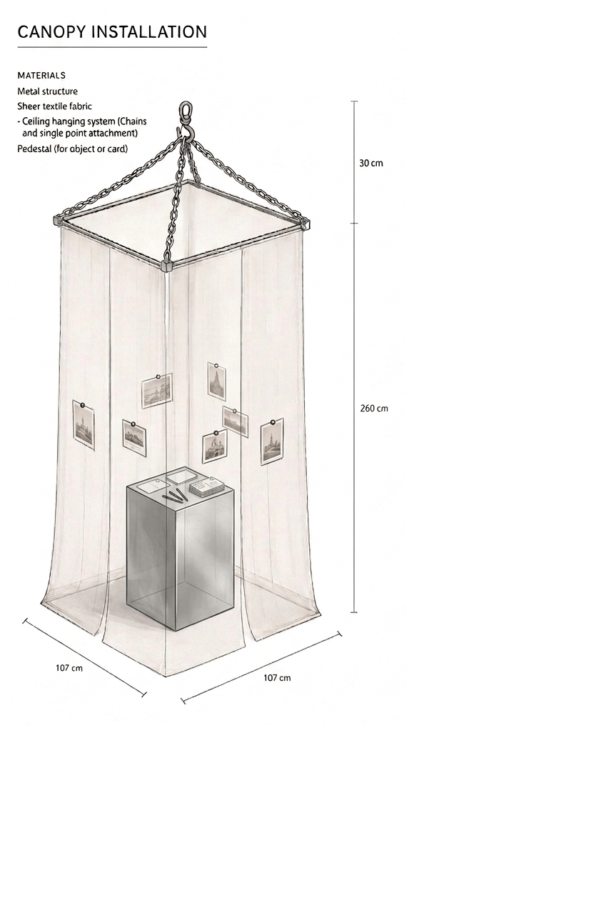 Early prototype for the exhibition installation.