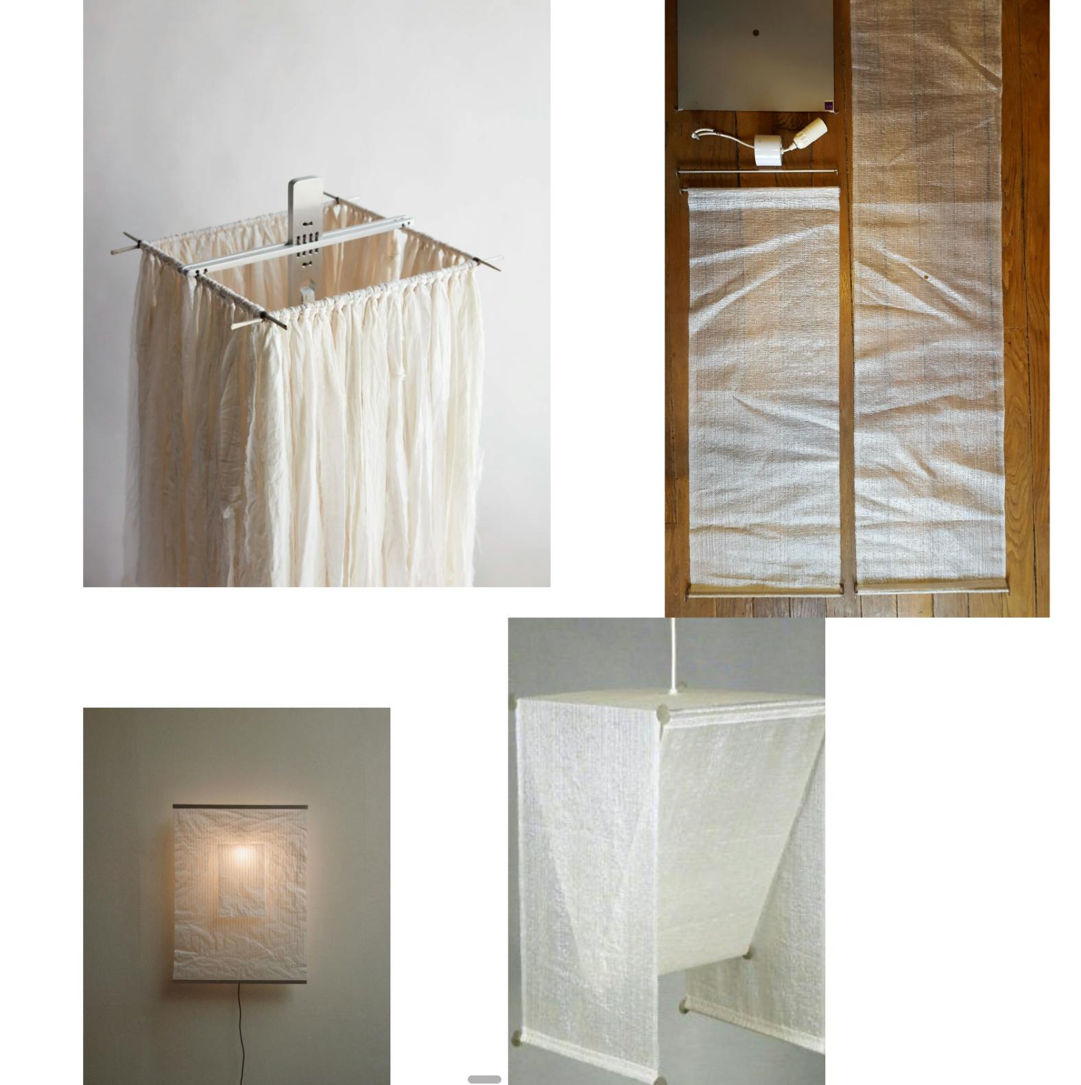 Inspiration mood board for the textile canopy.