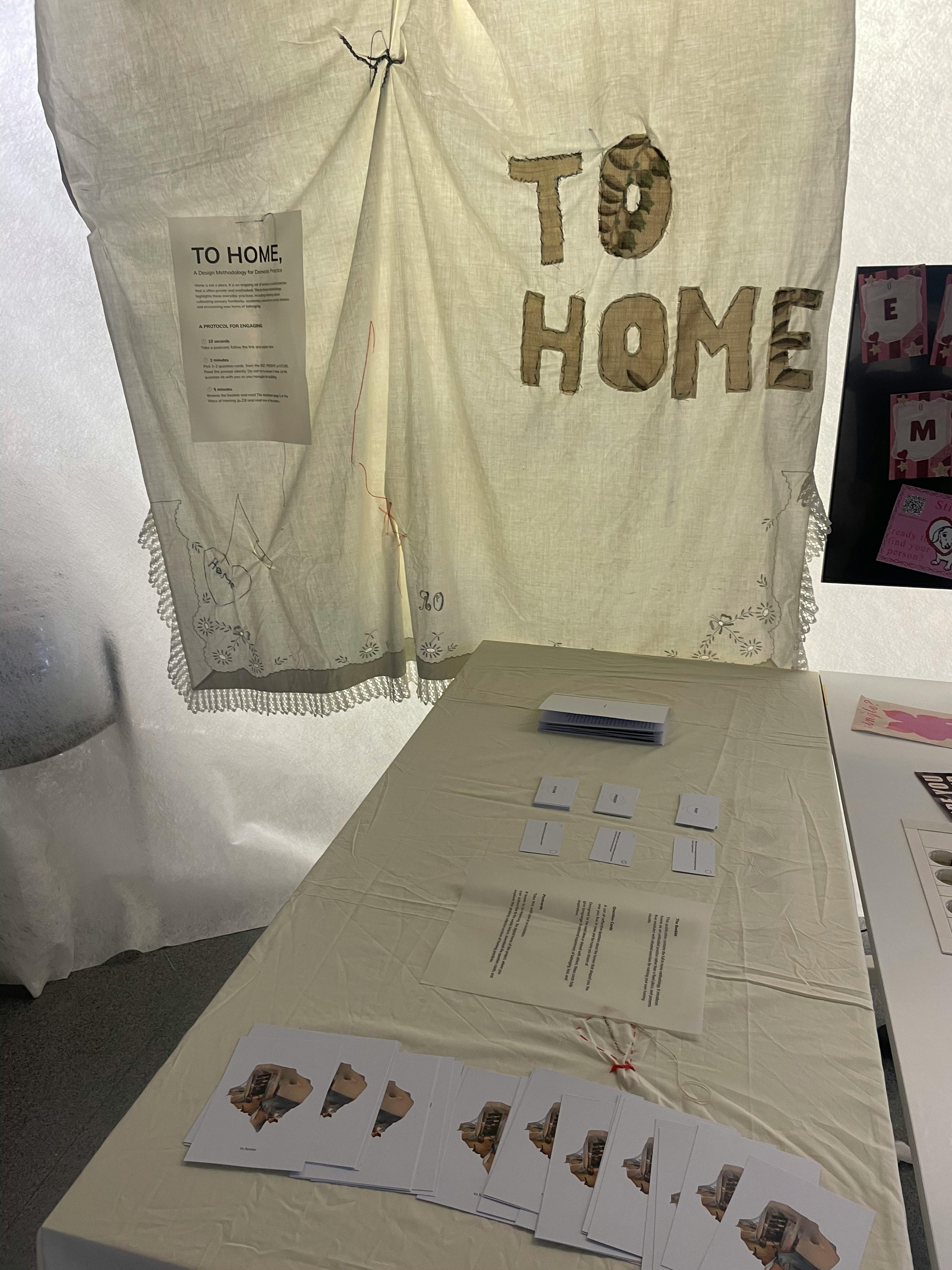 to home — final exhibition setup
